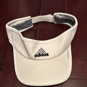 Adidas White Sports Visor